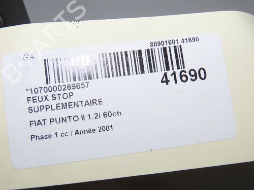 Used Third brake light Third brake light FIAT PUNTO (188_) 1.2 60 (188.030, .050, .130, .150, .230, .250) (60 hp) 9612557 9612557