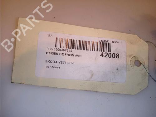 Used Left front brake caliper SKODA YETI (5L) 2.0 TDI (140 hp) 14878375