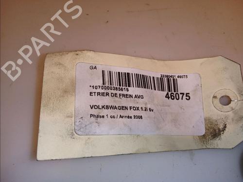 Used Left front brake caliper VW FOX Hatchback (5Z1, 5Z3, 5Z4) 1.2 (55 hp) 14878586