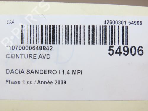 Front right belt tensioner DACIA SANDERO 1.4 MPI LPG | BP28968160C88 