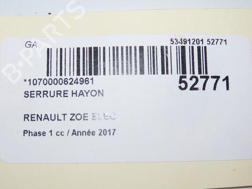 Tailgate lock RENAULT ZOE (BFM_) Electric (BFME) | BP33032225C101  - Image 5