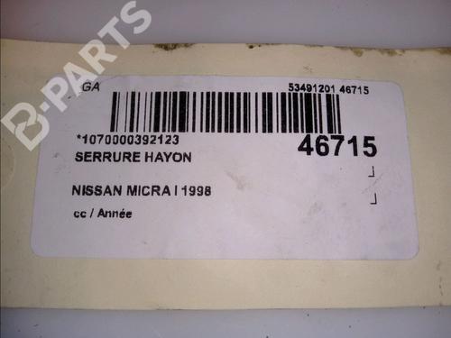 Tailgate lock NISSAN MICRA II (K11) 1.0 i 16V | BP11517065C101 