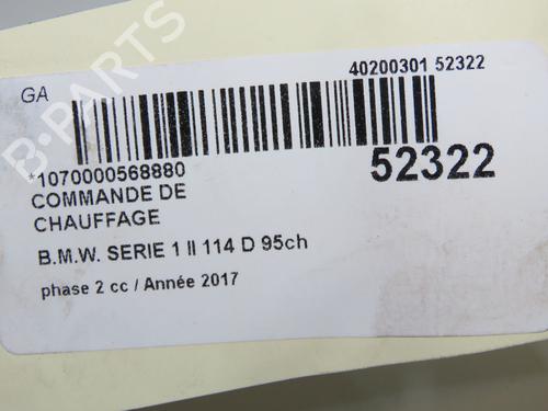 Climate control BMW 1 (F20) 114 d | BP33008062I5  - Image 5