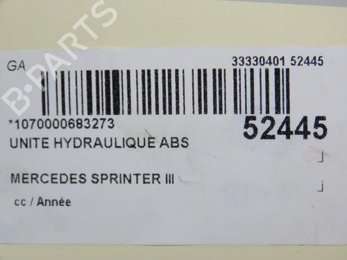 Used ABS pump MERCEDES-BENZ SPRINTER 4-t Van (B907, B910) 414 CDI RWD (907.643, 907.645, 907.647) (143 hp) 31077309