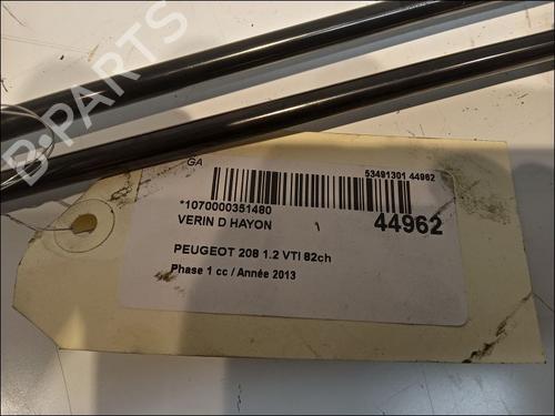 Tailgate lift support PEUGEOT 208 I (CA_, CC_) 1.2 VTI 82 | BP14880139C138