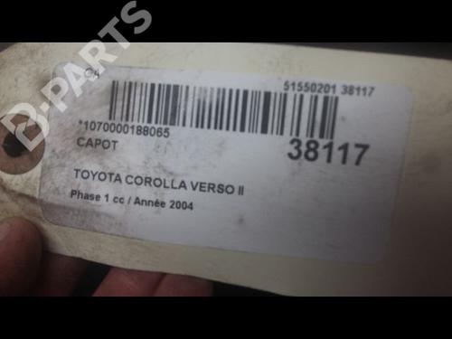 Hood TOYOTA COROLLA Verso (ZER_, ZZE12_, R1_) 2.0 D-4D (CUR10_, CUR10R) | BP9604377C1 