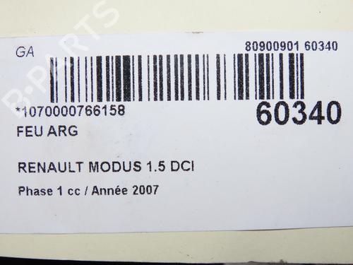Left taillight RENAULT MODUS / GRAND MODUS (F/JP0_) 1.5 dCi (FP0G, JP0G) | BP40050906C34 - Image 5