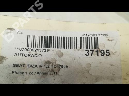 Radio SEAT IBIZA IV (6J5, 6P1) 1.2 TDI | BP9605428E6 