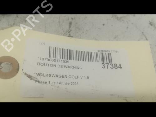 Used Warning switch VW GOLF V (1K1) 1.9 TDI (105 hp) 9601979