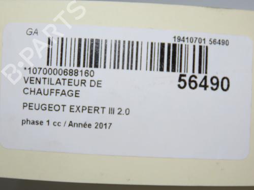 Varmeblæser PEUGEOT EXPERT Van (V_) 2.0 BlueHDi 120 (122 hp) 32100432