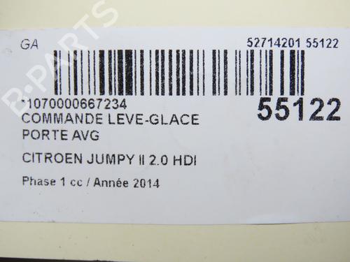 Used Left front window switch CITROËN JUMPY II Van 2.0 HDi 125 (128 hp) 31324660