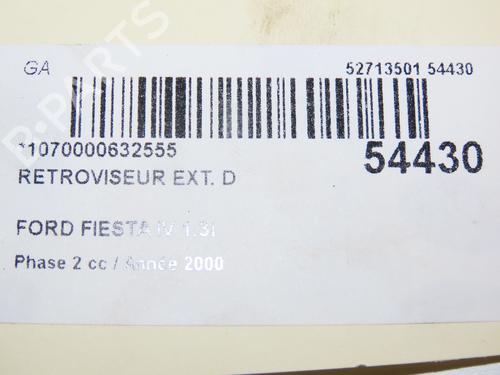 Used Right mirror FORD FIESTA IV (JA_, JB_) 1.3 i (60 hp) 29170490