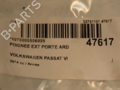 Used Rear right exterior door handle VW PASSAT B7 (362) 2.0 TDI 4motion (177 hp) 16758093