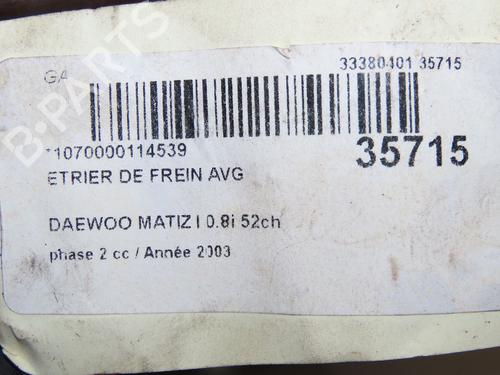 Left front brake caliper DAEWOO MATIZ (M100, M150) 0.8 | BP23174070M105  - Image 6