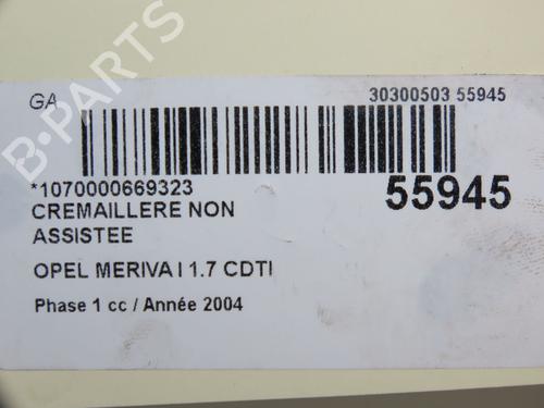 Used Steering rack OPEL MERIVA A MPV (X03) 1.7 CDTI (E75) (100 hp) 30893427