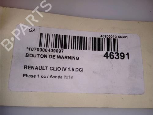 Used Warning switch RENAULT CLIO IV (BH_) 1.5 dCi 90 (90 hp) 11628349