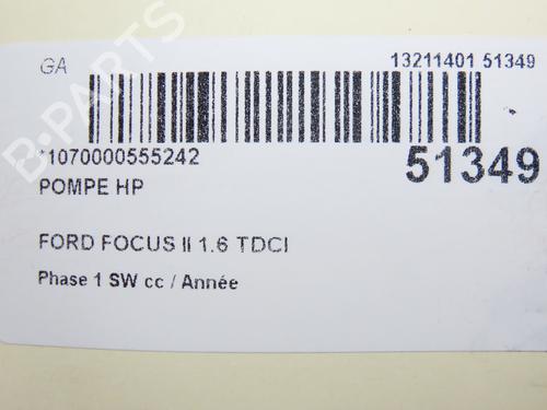 Bomba inyeccion FORD FOCUS II Turnier (DA_, FFS, DS) 1.6 TDCi (90 hp) 28828875