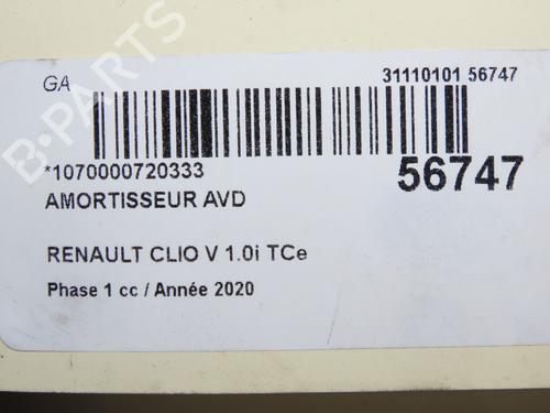 Right front shock absorber RENAULT CLIO V (B7_) 1.0 LPG (B7MT) | BP36395794M17 - Image 6