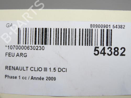 Left taillight RENAULT CLIO III (BR0/1, CR0/1) 1.5 dCi (BR17, CR17) | BP32129713C34 