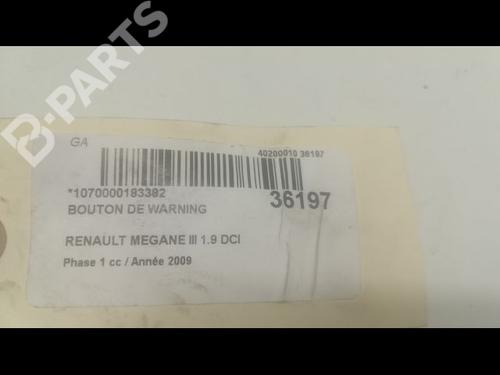 Warning switch RENAULT MEGANE III Hatchback (BZ0/1_, B3_) 1.9 dCi (BZ0N, BZ0J) | BP9603032I22 