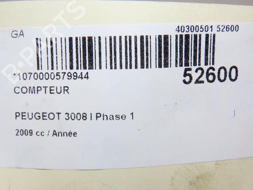 Instrument cluster PEUGEOT 3008 I MPV (0U_) 1.6 VTi | BP28967989C47 