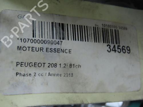 Used Engine PEUGEOT 208 I (CA_, CC_) 1.2 VTi 68 / PureTech 68 (68 hp) 9596779