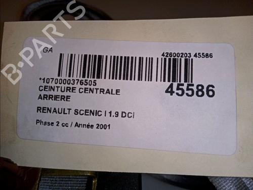 Used Rear center seatbelt RENAULT SCÉNIC I MPV (JA0/1_, FA0_) 1.9 dCi (JA05, JA1F) (102 hp) 14878783