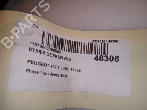 Right front brake caliper PEUGEOT 407 (6D_) 2.0 HDi 135 (6DRHRH, 6DRHRE, 6DRHRG, 6DRHRJ) | BP14950864M104 