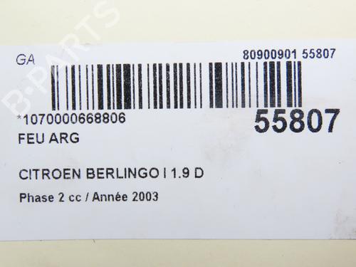 Used Left taillight CITROËN BERLINGO / BERLINGO FIRST MPV (MF_, GJK_, GFK_) 1.9 D (MFWJZ) (70 hp) 30164373