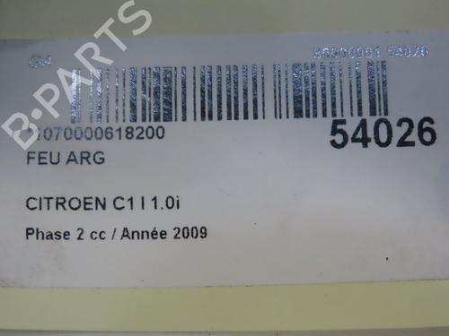 Left taillight CITROËN C1 (PM_, PN_) 1.0 | BP28832820C34 