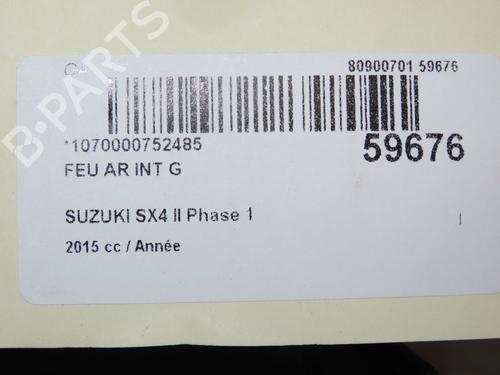 Left tailgate light SUZUKI SX4 S-Cross (JY) 1.6 AllGrip (AKK 416) | BP39387914C79 - Image 2