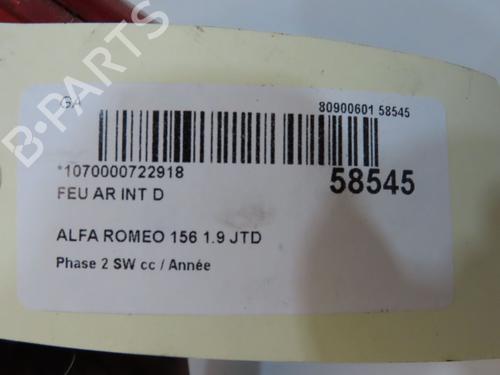 Højre baglygte bagklap Højre baglygte bagklap ALFA ROMEO 156 Sportwagon (932_) 1.9 JTD (932B2B, 932B2C) (115 hp) 37226066 37226066