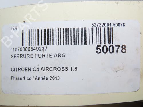 Used Rear left lock CITROËN C4 AIRCROSS 1.6 HDi 115 (114 hp) 29318802