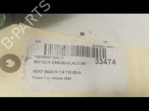 Used Rear wiper motor SEAT IBIZA IV SC (6J1, 6P5) 1.9 TDI (90 hp) 9602341