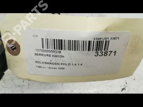 Tailgate lock VW POLO (6N2) 1.4 | BP9594882C101 
