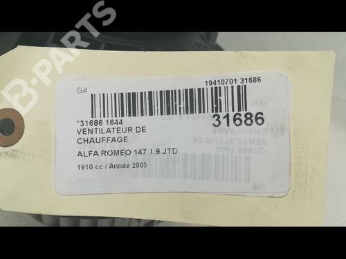Heater blower motor ALFA ROMEO 147 (937_) 1.9 JTDM 16V (937.AXN1B, 937.BXN1B) | BP9595324M62 