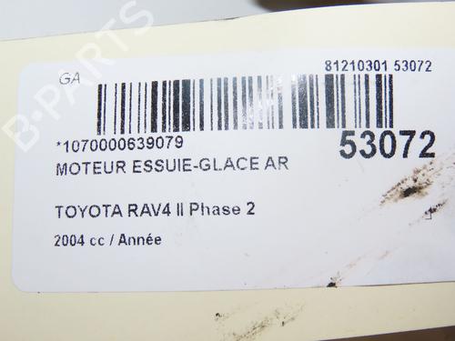 Viskermotor bakrute TOYOTA RAV 4 II (_A2_) 2.0 4WD (ACA21, ACA20) (150 hp) 28802355
