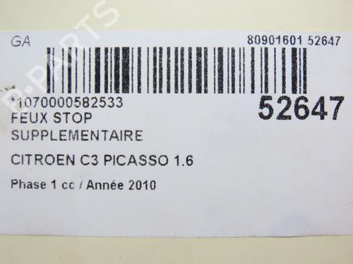 Third brake light CITROËN C3 Picasso (SH_) 1.6 HDi | BP28969725L11