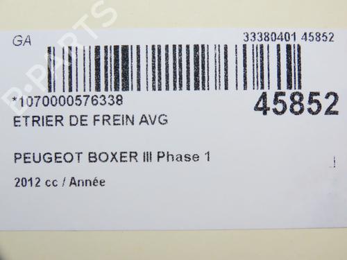 Left front brake caliper PEUGEOT BOXER Van 2.2 HDi 130 | BP24358831M105  - Image 5
