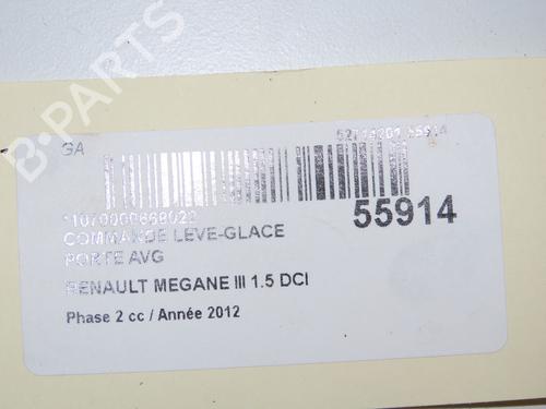 Left front window switch RENAULT MEGANE III Grandtour (KZ0/1) 1.5 dCi (KZ0C, KZ1A) | BP32399703I27