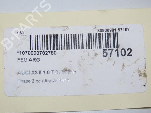 Used Left taillight Left taillight AUDI A3 Sportback (8PA) 1.6 TDI (105 hp) 33188235 33188235