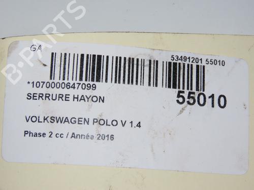 Serratura cofano posteriore VW POLO V (6R1, 6C1) 1.4 TDI (75 hp) 31302755