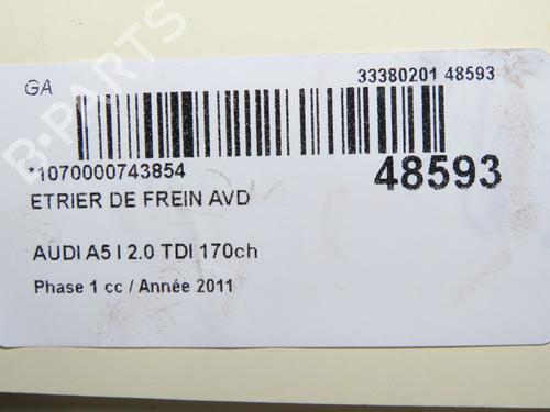 Used Right front brake caliper Right front brake caliper AUDI A5 (8T3) 2.0 TDI (170 hp) 35773000 35773000