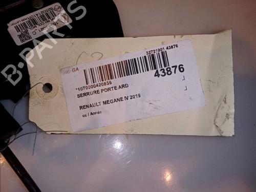 Used Rear right lock Rear right lock RENAULT MEGANE IV Hatchback (B9A/M/N_) 1.5 Blue dCi 115 (B9A6) (116 hp) 11976512 11976512