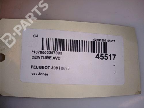 Front right belt tensioner PEUGEOT 308 I (4A_, 4C_) 1.6 HDi | BP11101638C88 