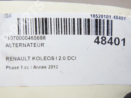 Alternator RENAULT KOLEOS I (HY_) 2.0 dCi (HY0K) | BP28967042M7 - Image 5