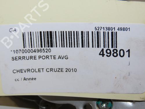 Front left lock CHEVROLET CRUZE (J300) 1.8 | BP18351469C98 