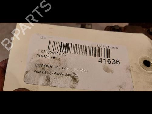 Used Injection pump CITROËN C3 I (FC_, FN_) 1.4 HDi (68 hp) 9613496