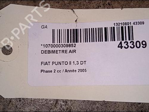 Used Mass air flow sensor FIAT PUNTO (188_) 1.3 JTD 16V (70 hp) 9617402