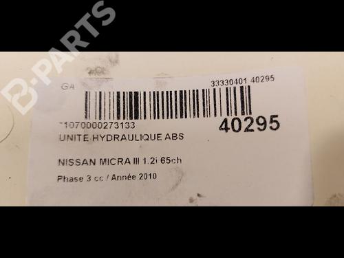 ABS pump NISSAN MICRA III (K12) 1.2 16V | BP9612890M43 